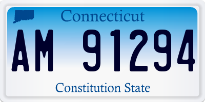 CT license plate AM91294