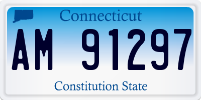 CT license plate AM91297
