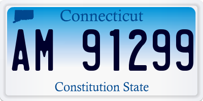 CT license plate AM91299