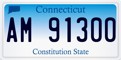 CT license plate AM91300