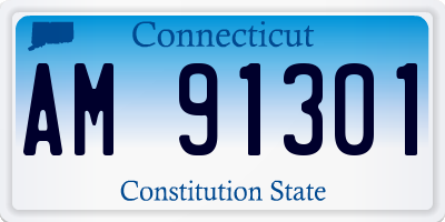 CT license plate AM91301