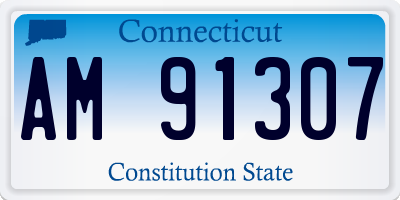 CT license plate AM91307