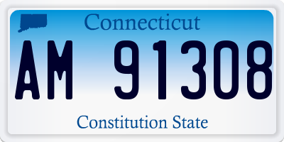 CT license plate AM91308