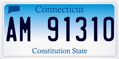 CT license plate AM91310