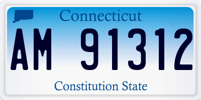 CT license plate AM91312