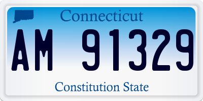 CT license plate AM91329