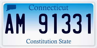CT license plate AM91331