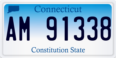 CT license plate AM91338