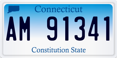 CT license plate AM91341