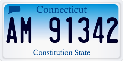 CT license plate AM91342