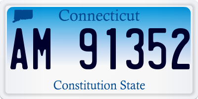 CT license plate AM91352