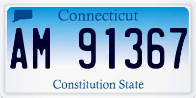 CT license plate AM91367