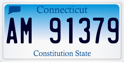 CT license plate AM91379