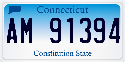 CT license plate AM91394