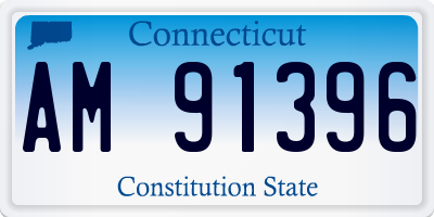 CT license plate AM91396