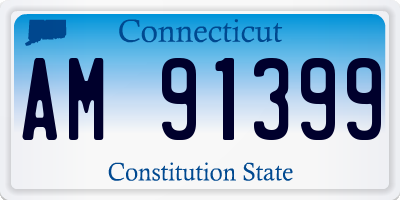 CT license plate AM91399