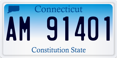 CT license plate AM91401