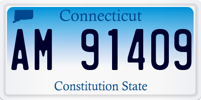 CT license plate AM91409