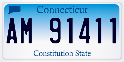 CT license plate AM91411
