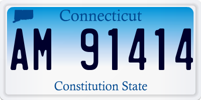 CT license plate AM91414