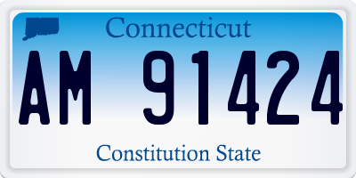 CT license plate AM91424
