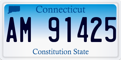 CT license plate AM91425