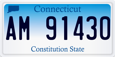 CT license plate AM91430