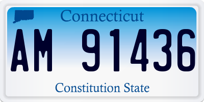 CT license plate AM91436