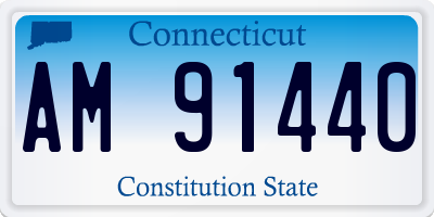 CT license plate AM91440