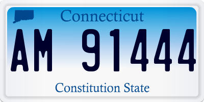 CT license plate AM91444