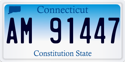 CT license plate AM91447