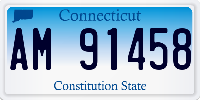 CT license plate AM91458