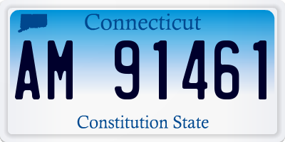 CT license plate AM91461