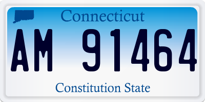 CT license plate AM91464