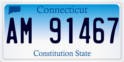 CT license plate AM91467