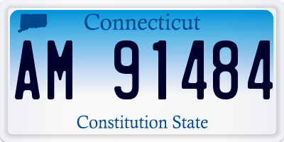 CT license plate AM91484