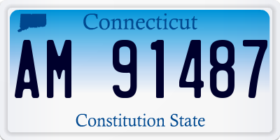 CT license plate AM91487