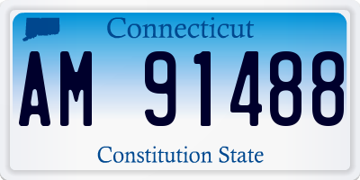 CT license plate AM91488