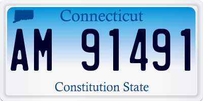 CT license plate AM91491