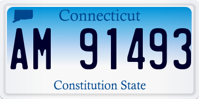 CT license plate AM91493