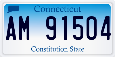 CT license plate AM91504