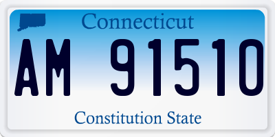 CT license plate AM91510