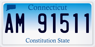 CT license plate AM91511