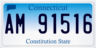 CT license plate AM91516