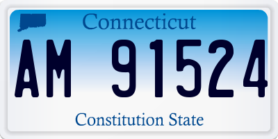CT license plate AM91524