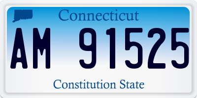 CT license plate AM91525