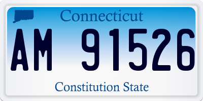 CT license plate AM91526