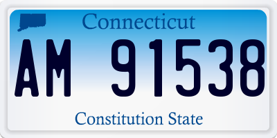 CT license plate AM91538
