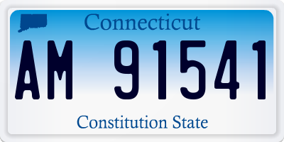 CT license plate AM91541