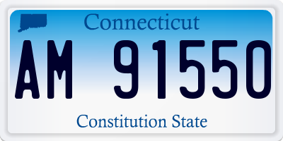 CT license plate AM91550